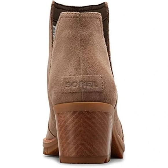 Sorel Cate Suede Cut-Out Chelsea Boot NL3384-240 Sz 8 Tan Bootie Normcore Winter - Picture 5 of 16